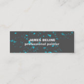 Moderne roestgrijs Abstracte patroonschilder Mini Visitekaartje (Voorkant)