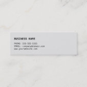 Moderne roestgrijs Abstracte patroonschilder Mini Visitekaartje (Achterkant)