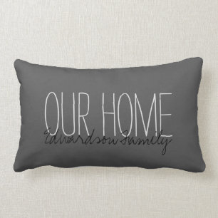 Moderne roestkleurige donkergrijs kussen