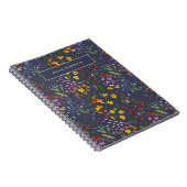 Moderne roestkleurige initiaal marineblauw notitieboek (Rechterzijde)