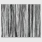 Moderne, roestkleurige zwarte grijze houtkorrelpat cadeaupapier (Vlak)