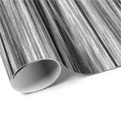 Moderne, roestkleurige zwarte grijze houtkorrelpat cadeaupapier (Rol Hoek)