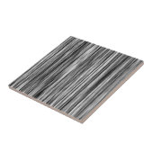 Moderne, roestkleurige zwarte grijze houtkorrelpat tegeltje (Zijkant)