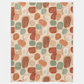 Moderne Roestkoper Boho Vormen Deken Design Kunst (Voorkant)