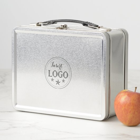 Moderne Roestvrije Lunchbox met uw Logo (In situ)
