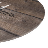 Moderne roestvrijstalen monogram - Aangepast Snijplank (Hoek)