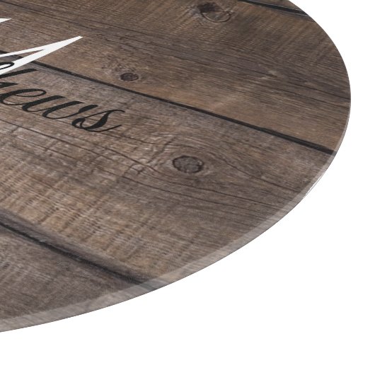 Moderne roestvrijstalen monogram - Aangepast Snijplank (Hoek)