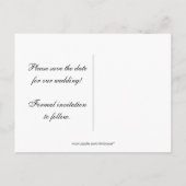 Moderne rollen slaan de datum op aankondigingskaart (Achterkant)