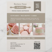 Moderne Rolling Pin Bakery Business Flyer (Voorkant)
