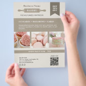 Moderne Rolling Pin Bakery Business Flyer (Hand)