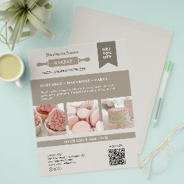 Moderne Rolling Pin Bakery Business Flyer