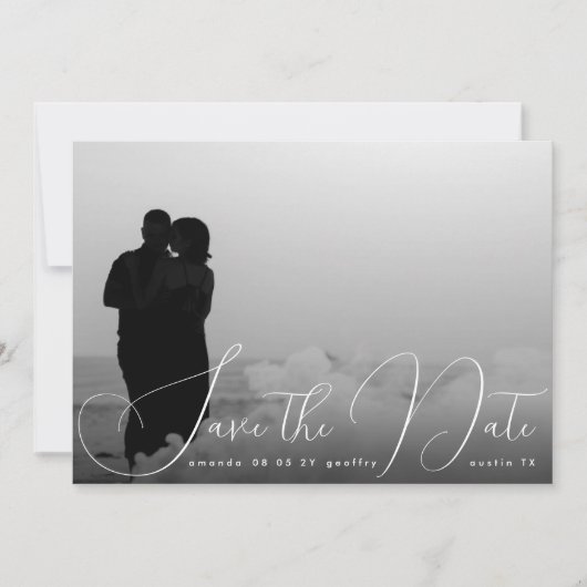 Moderne Romance drie foto Save The Date (Voorkant)