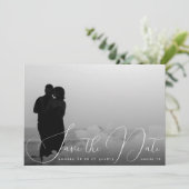 Moderne Romance drie foto Save The Date (Staand voorkant)