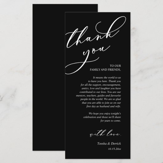 Moderne Romance instelling voor inwendige locatie  Programmakaart (Voorkant / Achterkant)