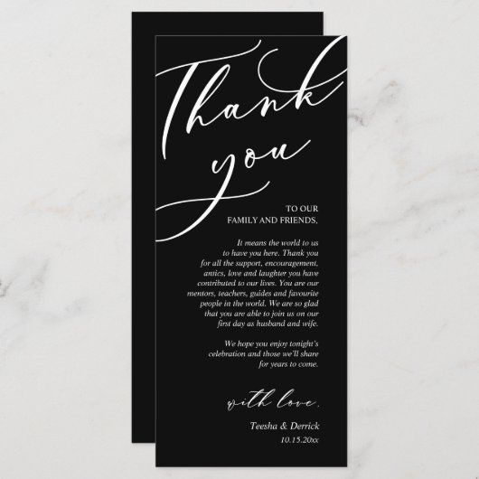 Moderne Romance instelling voor inwendige locatie  Programmakaart (Voorkant / Achterkant)