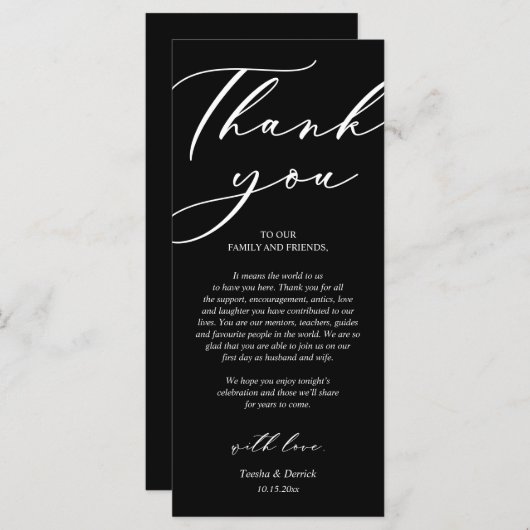 Moderne Romance instelling voor inwendige locatie  Programmakaart (Voorkant / Achterkant)