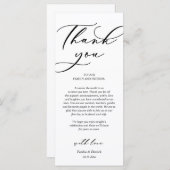 Moderne Romance instelling voor inwendige locatie Programmakaart (Voorkant / Achterkant)