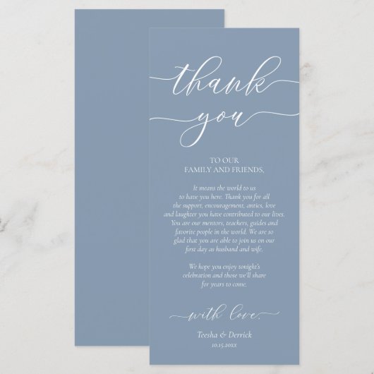 Moderne Romance instelling voor inwendige locatie  Programmakaart (Voorkant / Achterkant)