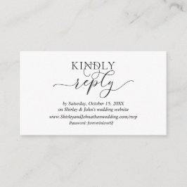 Moderne Romantisch, Zwart Schrift, Online website  Informatiekaartje