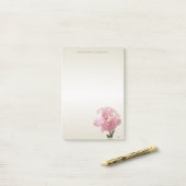Moderne Romantische Anjer -Persoonlijk Post-it® Notes (Op bureau)