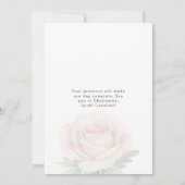 Moderne Romantische Bloemenfoto Huwelijk Save the  Save The Date (Achterkant)