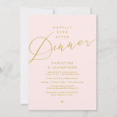 Moderne Romantische Bruiloft Dinermenu voor Huwen Kaart (Voorkant)