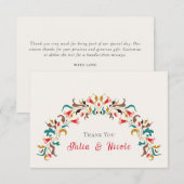 Moderne romantische elegante bloemenkrans bruiloft (Voorkant / Achterkant)