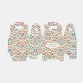 Moderne romantische elegante bloemenkrans bruiloft bedankdoosjes (Uitgevouwen)