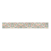 Moderne romantische elegante bloemenkrans bruiloft grosgrain lint (Voorkant)