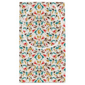 Moderne romantische elegante bloemenkrans bruiloft klein cadeauzakje (Achterkant)