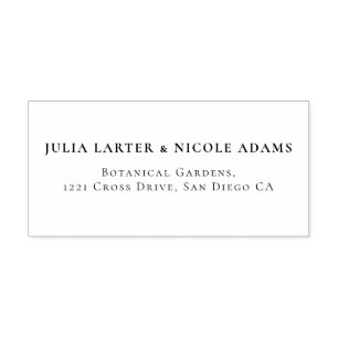 Moderne romantische elegante bloemenkrans bruiloft  zelfinktende stempel