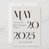 Moderne romantische handgeschreven foto Save the D Kaart (Voorkant)