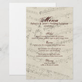 Moderne Romantische Muzieknoten (Voorkant / Achterkant)