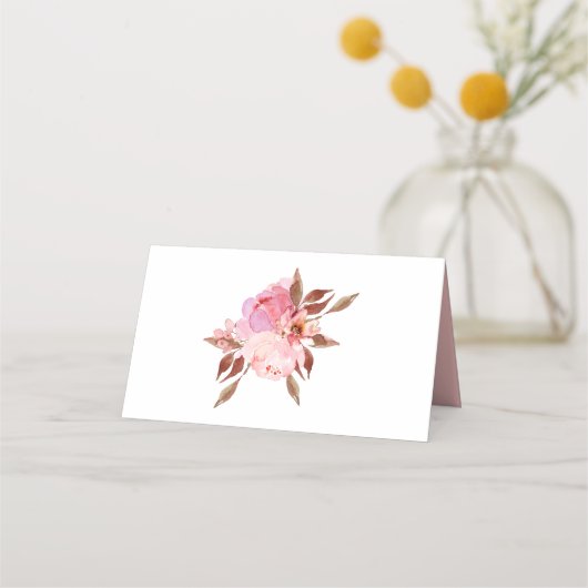 Moderne Romantische Pioen Bloemen Plaats Kaarten Plaatskaartje (Achterkant)