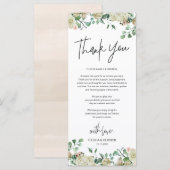 Moderne romantische plaats instelling dank u kaart (Voorkant / Achterkant)