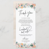 Moderne romantische plaats instelling dank u kaart (Voorkant / Achterkant)