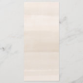 Moderne romantische plaatsinstelling Hartelijk kaa Programmakaart (Achterkant)