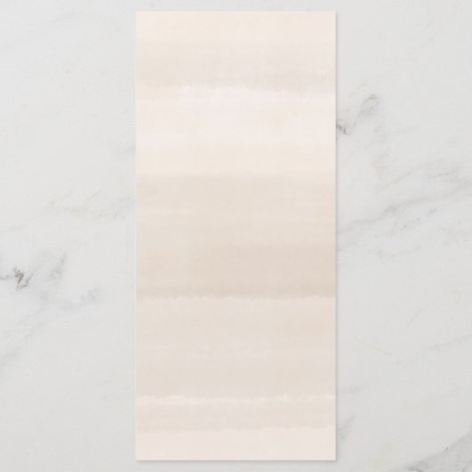 Moderne romantische plaatsinstelling Hartelijk kaa Programmakaart (Achterkant)