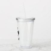 Moderne romantische prijsopgave met zwart-wit Pand Acryl Drinkbeker (Links)