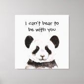 Moderne romantische prijsopgave met zwart-wit Pand Canvas Afdruk (Voorkant)