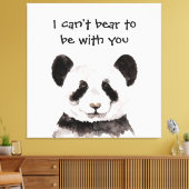 Moderne romantische prijsopgave met zwart-wit Pand Canvas Afdruk (Insitu (Woonkamer))