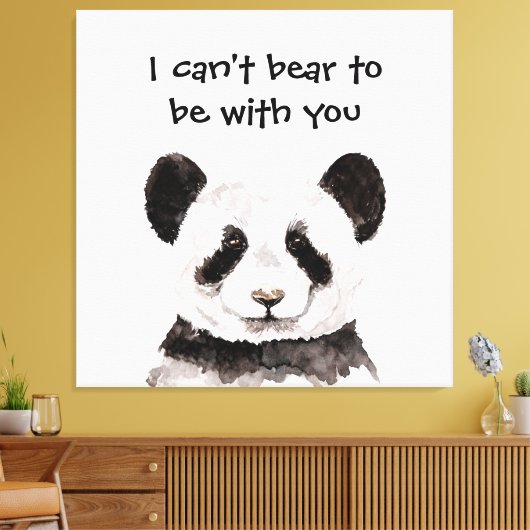 Moderne romantische prijsopgave met zwart-wit Pand Canvas Afdruk (Insitu (Woonkamer))