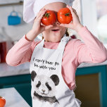 Moderne romantische prijsopgave met zwart-wit Pand Kinder Schort<br><div class="desc">Moderne romantische prijsopgave met zwart-wit Panda</div>