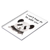 Moderne romantische prijsopgave met zwart-wit Pand Notitieboek (Linkerzijde)