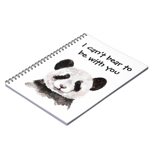 Moderne romantische prijsopgave met zwart-wit Pand Notitieboek (Linkerzijde)