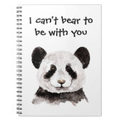 Moderne romantische prijsopgave met zwart-wit Pand Notitieboek (Voorkant)