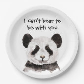 Moderne romantische prijsopgave met zwart-wit Pand Papieren Bordje (Voorkant)