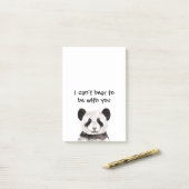 Moderne romantische prijsopgave met zwart-wit Pand Post-it® Notes (Op bureau)