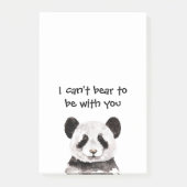 Moderne romantische prijsopgave met zwart-wit Pand Post-it® Notes (Voorkant)