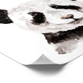 Moderne romantische prijsopgave met zwart-wit Pand Poster (Hoek)